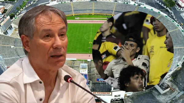 Ariel Holan e hinchas de Barcelona SC (Foto tomada de: Extra/Barcelona SC)