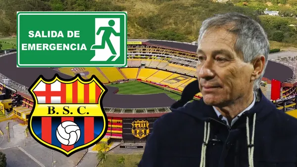 Ariel Holan en el Estadio Monumental (Foto tomada de: Barcelona SC/24 Horas/Wikipedia/Frecuento)