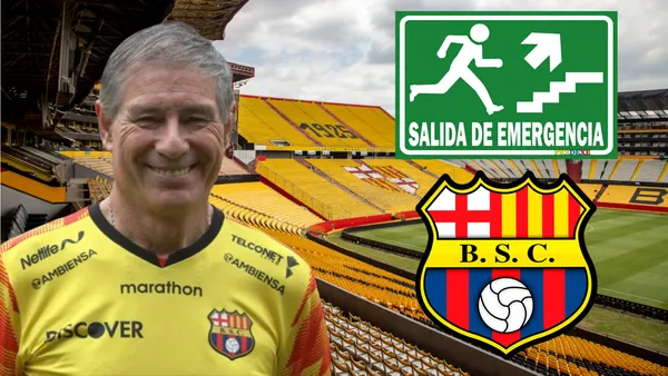 Ariel Holan en el Estadio Monumental (Foto tomada de: Primicias/API/Wikipeida/Extintor)