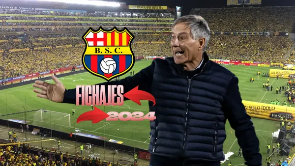 Ariel Holan, escudo de Barcelona SC. Foto tomada de: Barcelona SC