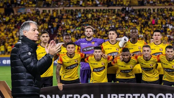 Ariel Holan y 11 titular de Barcelona SC. Foto tomada de: Barcelona SC