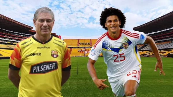 Ariel Holan y Eduard Bello (Foto tomada de: Barcelona SC/Selección Venezolana)