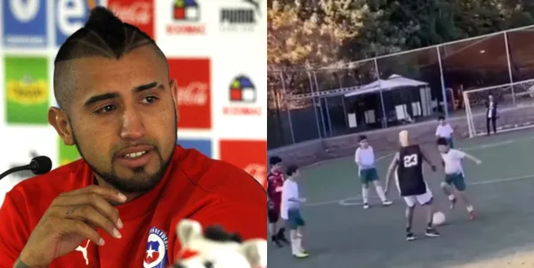 Arturo Vidal fue humillado por un niño en un partido amistoso