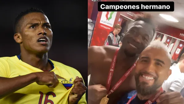 Arturo Vidal se burló de Ecuador y Antonio Valencia le dio un golpe con guante blanco