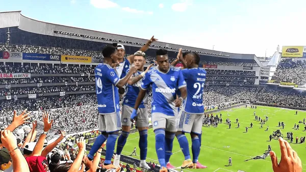 Así fue el recibimiento a Emelec por parte de la afición Alba