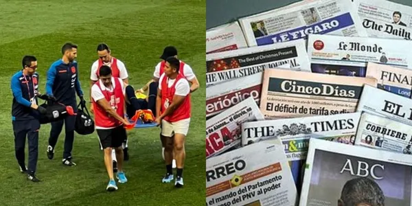 Así reaccionó la prensa internacional a la lesión de Piero Hincapié