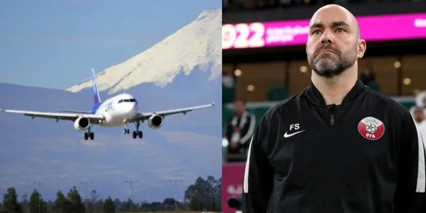 Así recibieron a Félix Sánchez en Ecuador tras llegar al aeropuerto Mariscal Sucre