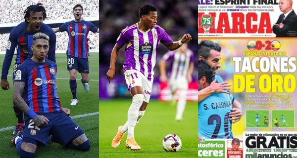 Aunque el FC Barcelona se aleja en la punta de LaLiga, Gonzalo Plata tuvo un espacio en la prensa por lo que hizo en Real Valladolid
