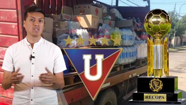 Aunque ganó la Recopa con Liga de Quito ahora raparte bebidas