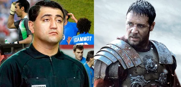 Aunque parezca poco creíble, Byron Moreno, expulsó a Russel Crowe en un partido amistoso, aquí la historia