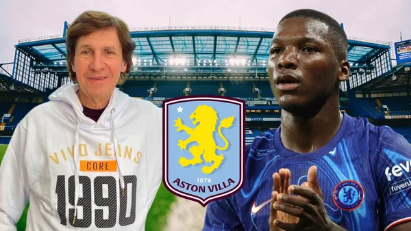 Bambino Pons y Moisés Caicedo (Foto tomada de: Chelsea/El Colombiano/Wikipedia)