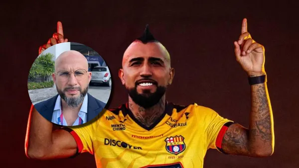 Barcelona SC-Arturo Vidal / Foto: Olé