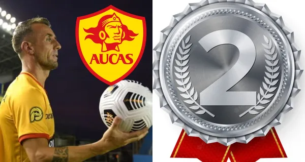 Barcelona SC cayó en la final ante Aucas en el estadio Gonzalo Pozo Ripalda y Damián Díaz recibió la medalla de segundo lugar en la premiación