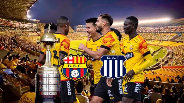 Barcelona SC celebra previo al duelo contra Talleres por la Copa Libertadores