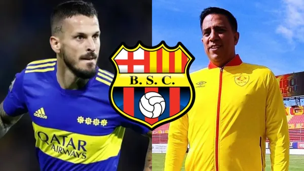 Barcelona SC-Darío Benedetto-César Farías