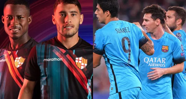 Barcelona SC hace poco sacó una nueva camiseta con colores nunca antes vistos y en las redes sociales encontraron similitud con los que tiene el FC Barcelona en su ropa de entrenamiento