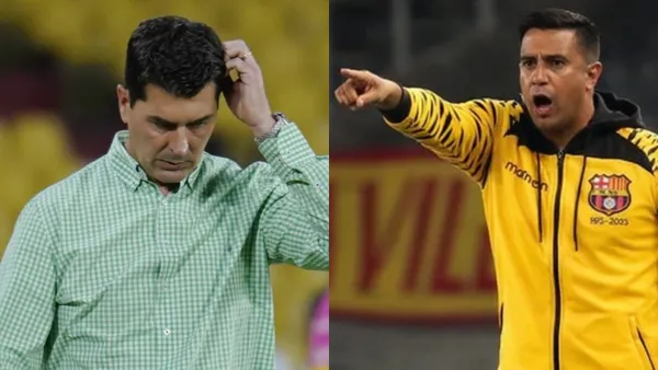 Barcelona SC-Ismael Rescalvo-César Farías