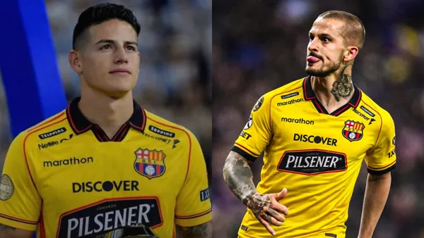 Barcelona SC-James Rodríguez-Pipa Benedetto