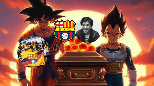Barcelona SC le hizo un épico homenaje al creador de Dragon Ball