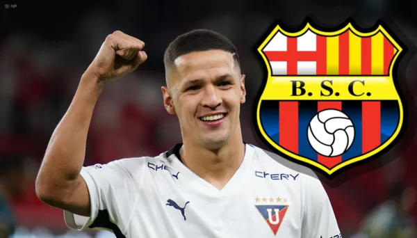 Barcelona SC-Liga de Quito-Alex Arce / Foto: API