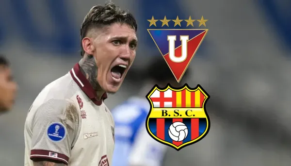 Barcelona SC-Liga de Quito-Bryan Bentaberry / Foto: API