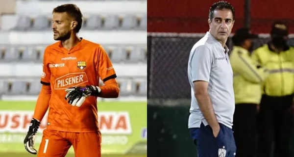 Barcelona SC perdió ante Independiente del Valle y Javier Burrai salió molesto. Johanna Calderón que hizo borde de campo contó lo que hizo el portero a Renato Paiva cuando se acercó a saludarlo