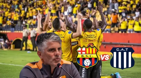 Barcelona SC posando para los reporteros gráficos. FOTO: Primicias