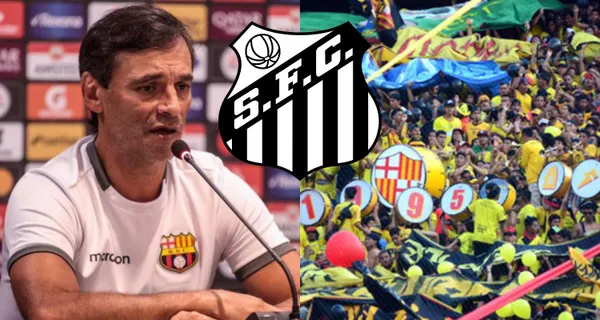Barcelona SC puede quedarse sin su entrenador porque Santos está muy interesado en tenerlo en sus filas