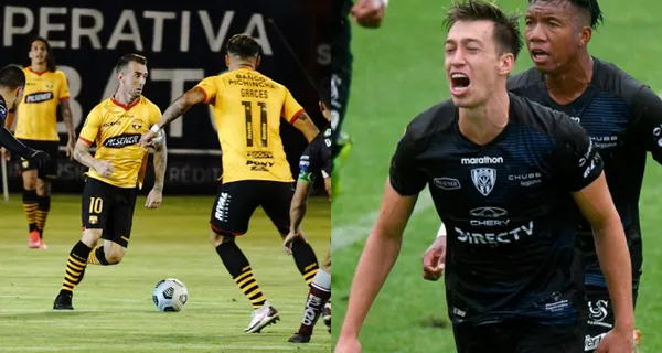 Barcelona SC recibió un gol al final de la primera etapa pero fue anulado por mano. Hay una imagen que muestra no debió tomarse esa decisión ante Independiente del Valle