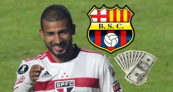 Barcelona SC suena como el posible destino de Joao Rojas que no va más en Sao Paulo. El salario en el Ídolo ni se le acerca a lo de Brasil