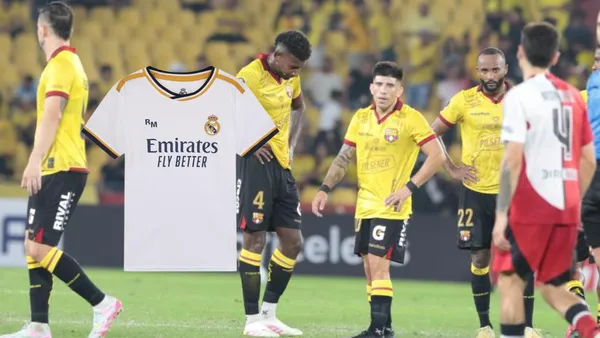 Barcelona SC sufrió del poder ofensivo del argentino Mastantuono, que River Plate ya lo tendría negociado al Madrid