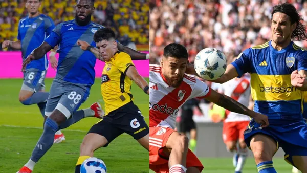 Barcelona SC vs Emelec y River vs Boca