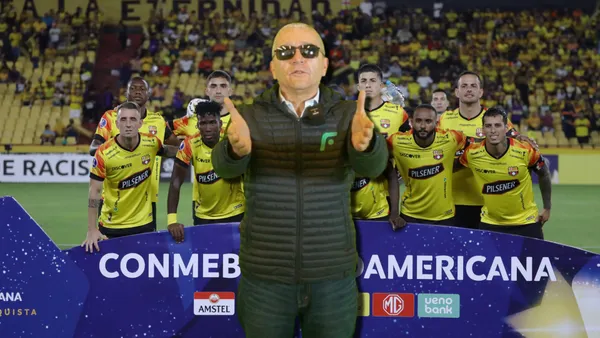 Barcelona SC y Luis Miguel Baldeón / Foto: API