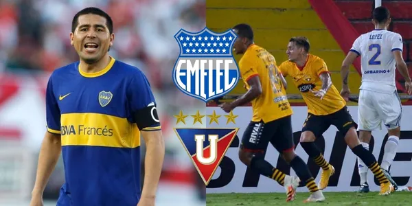 Boca Juniors estuvo en Guayaquil hace poco, para enfrentarse a Barcelona SC por la Copa Libertadores y Juan Román Riquelme dejó un regalo a uno de los rivales acérrimos que tiene el club