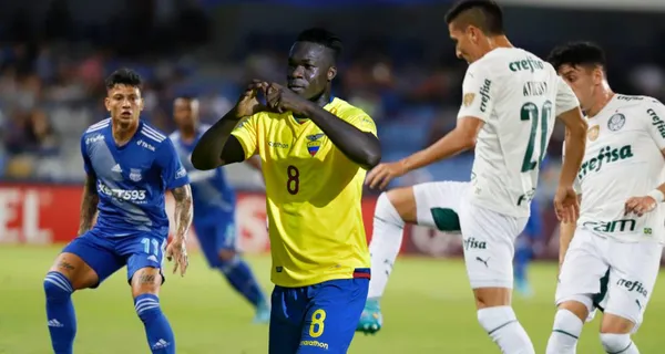Brian Wittle Caicedo, familiar de Felipe Caicedo, tuvo sus primeros minutos en la delantera de Emelec