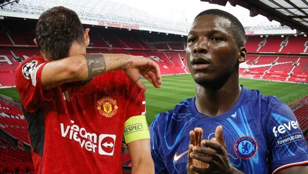 Bruno Fernandes y Moisés Caicedo (Foto tomada de: eBay/Chelsea/Sports)