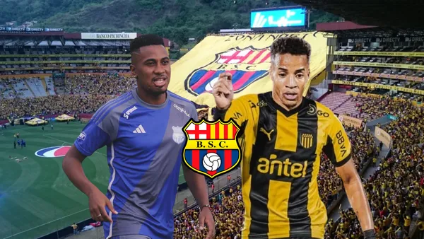 Bryan Carabalí, Byron Castillo. Foto tomada de: Barcelona SC/Instagram