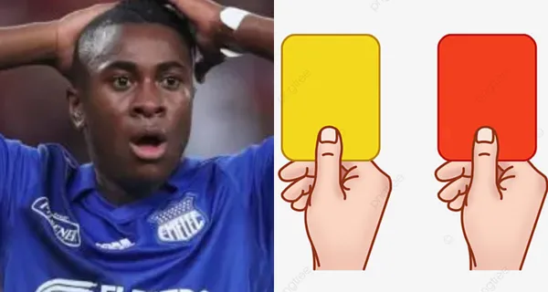 Bryan Carabalí tuvo dos momentos que le sacaron tarjetas amarillas, sin embargo continuó en el terreno de juego ¿La razón?