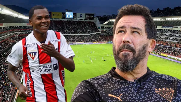 Bryan Ramírez y Pablo Sánchez (Foto tomada de: Primicias/API/Liga de Quito)