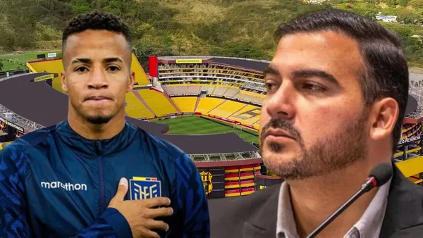 Byron Castillo y Antonio Álvarez (Foto tomada de: Barcelona SC/La Tri/Extra)