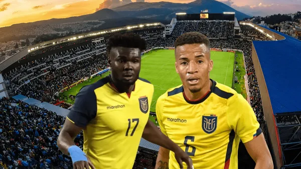 Byron Castillo y Jordy Caicedo en sus inicios