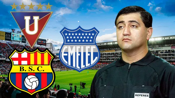 Byron Moreno en el Estadio Rodrigo Paz Delgado (Foto tomada de: Liga de Quito/Archivo/Wikipedia)