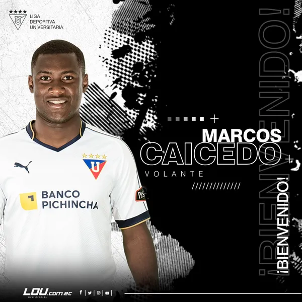 Caicedo desbordó y encaró mientras estuvo en el campo