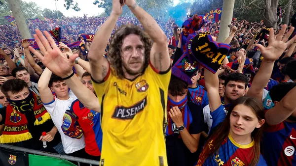Carles Puyol e hinchas FC Barcelona / Foto de: El Futbolero Ecuador