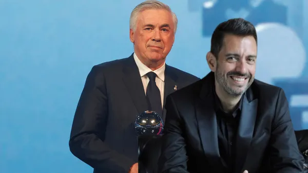Carlo Ancelotti y Pablo Giralt