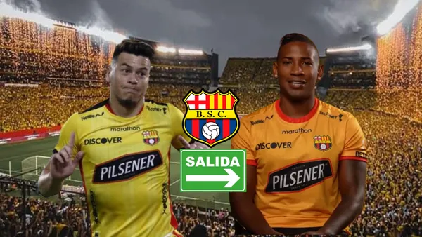 Carlos Rodríguez, William Vargas. Foto tomada de: Barcelona SC/Mercado Libre