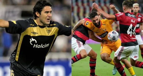 Claudio Bieler estuvo pendiente del partido de Barcelona SC ante Flamengo en el estadio Monumental y les envió un mensaje porque ya se veían en el Mundial de Clubes a finales de temporada