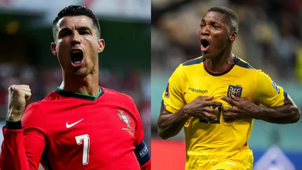 Cristiano Ronaldo-Moisés Caicedo / Foto: Olé