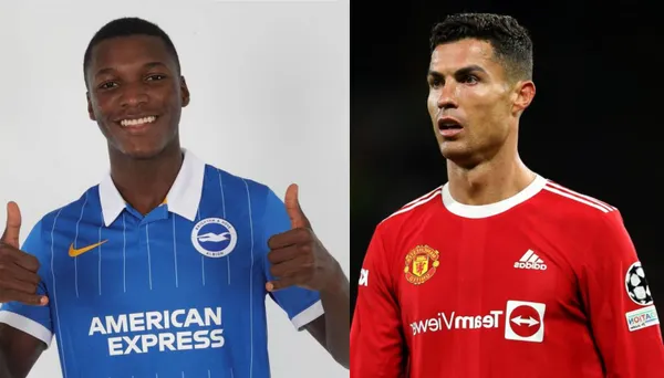 Cristiano Ronaldo se encontró con Moisés Caicedo en los camerinos