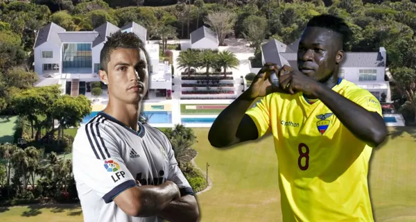 Cristiano Ronaldo se hizo una mansión de lujo y hasta compró un campo de golf, además de una amplia cochera para 20 carros. Esto valió al de Felipe Caicedo